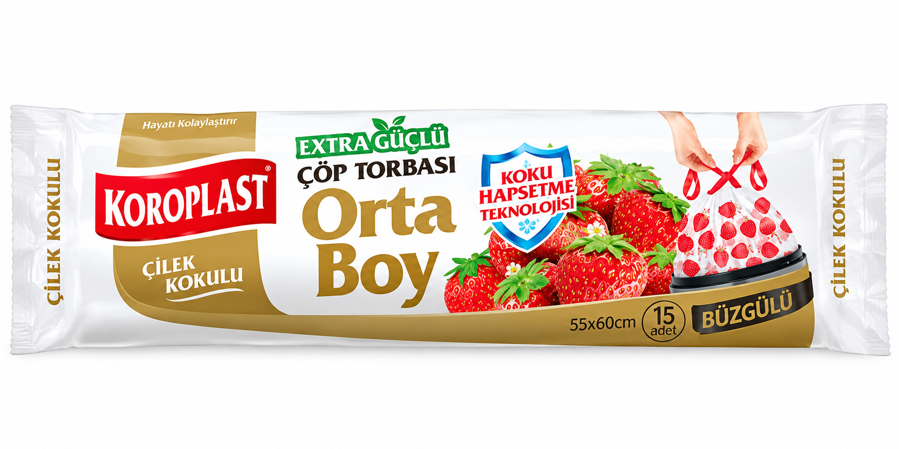 Krp.Ekstra Güçlü Koku Haps.Çilek Büzgülü Büyük
