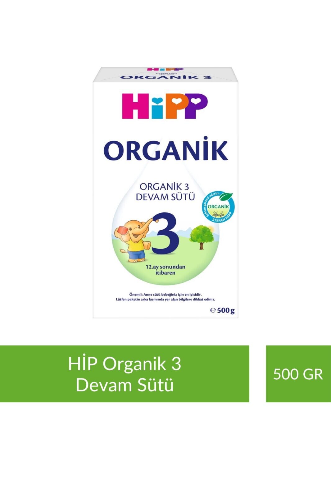 HİPP 3 Organik Devam Sütü 500 gr