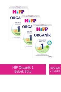 HİPP 1 Organik Bebek Sütü 500 gr x 3 Adet