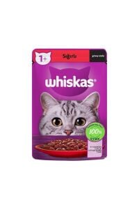 Whiskas Pouch Sığırlı Yetişkin Kedi Maması 85 gr x 28 Adet